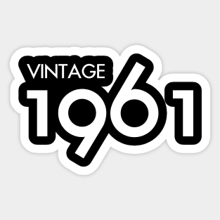 Vintage 1961 Gift 59th Birthday Party Sticker